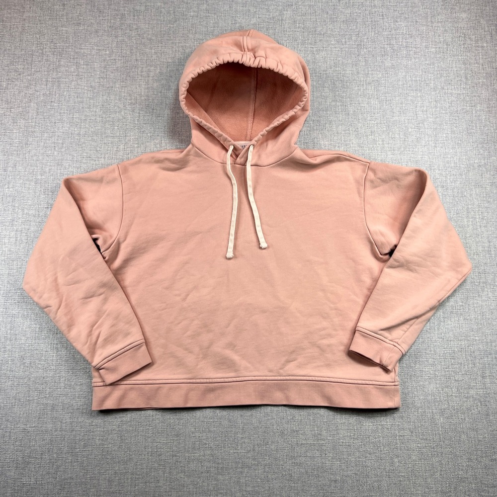 Everlane‎ French Terry Square Hoodie Women Small Pink Minimalist Gym Lounge